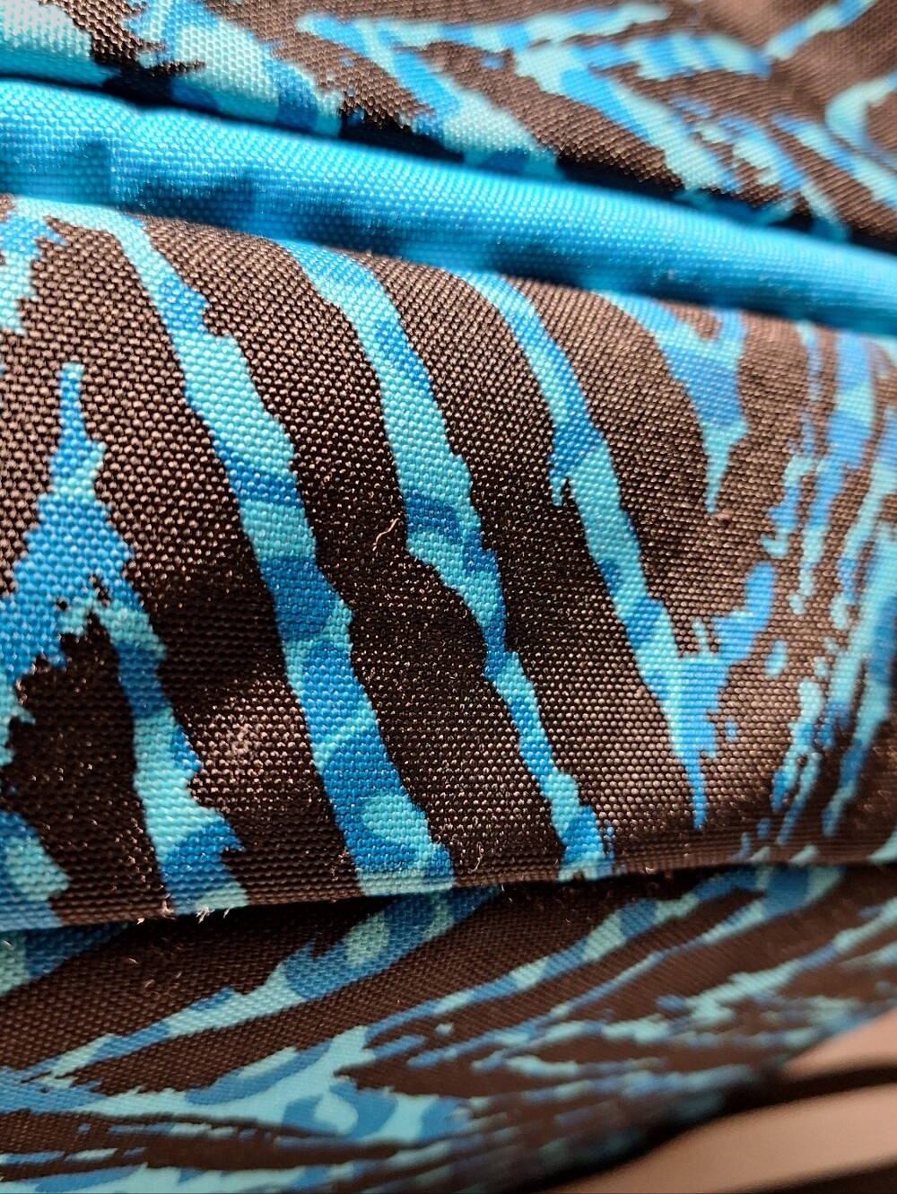 Jansport Backpack, Zebra Stripes, Black & Blue - Picture 5 of 15